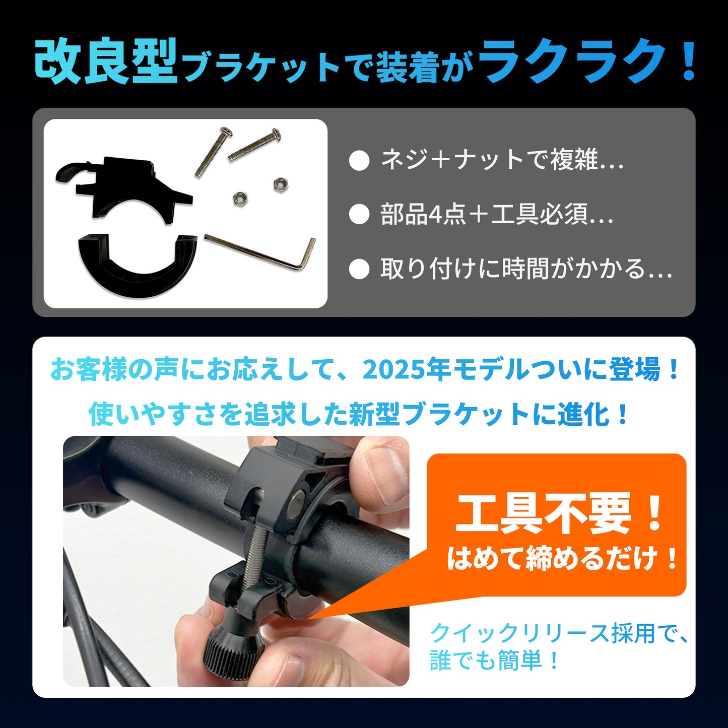 専用ブラケット(ゴムシート付）